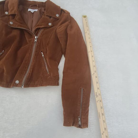 Ten Sixty Sherman ladies moto corduroy retro vibes jacket brown Size xs Hippie - Picture 4 of 10